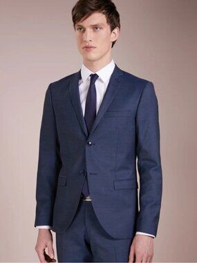 Tiger of Sweden Wool Blazer Jacket Sport Coat Size 36 Blue